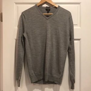 J Crew Flagship Merino Wool V-Neck Sweater